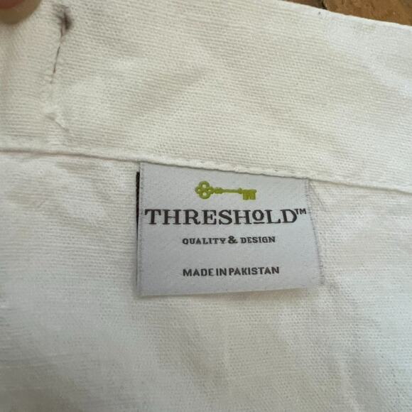 Threshold Shower Curtain Watercolor Impressionistic Floral Cotton Standard - Picture 11 of 13